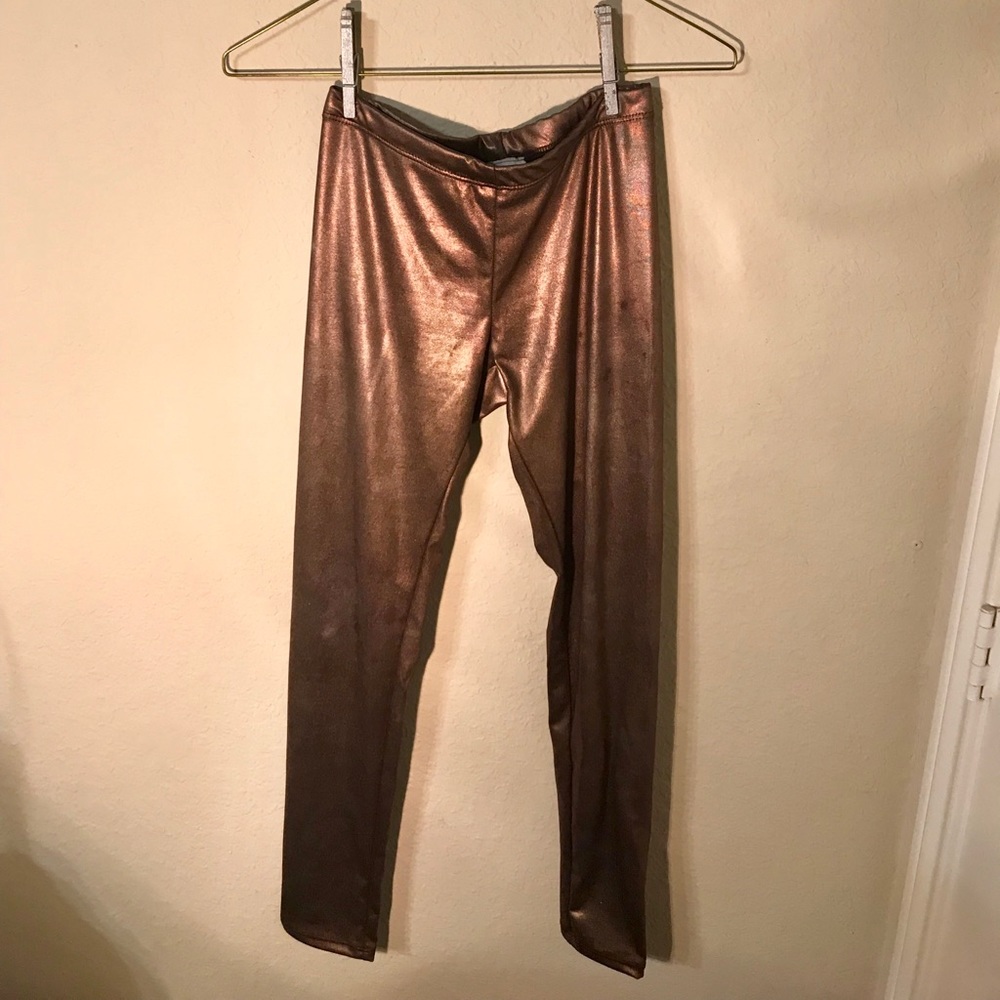 Metallic Copper Leggings - Picture 2 of 5